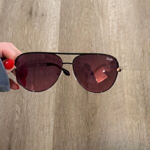 Quay Australia Purple Aviator Sunglasses
